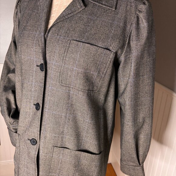 Yves Saint Laurent Rive Gauche Vintage Gaberdine Wool Jacket size 40 - Picture 5 of 8